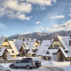 Piękny wiod na zaśniezone Tatry z apartamenu w Zakopanem